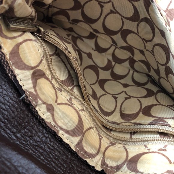 Coach Wristlet Purse Brown Monogram Exterior - Picture 5 of 6